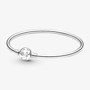 Pandora moments Stars and Galaxy bangle bracelet sterling silver